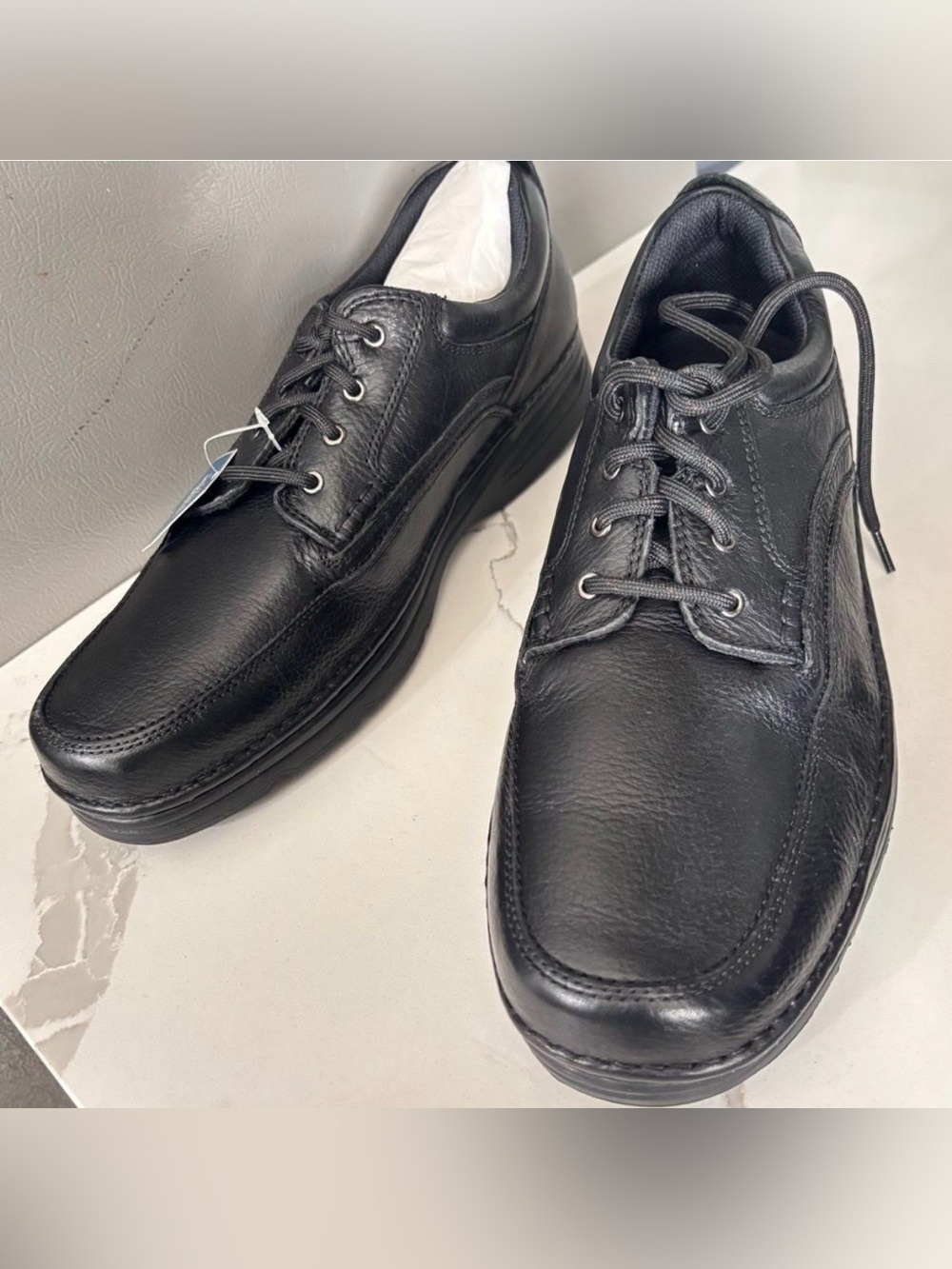 Bass Stanley NIB Black Leather Upper Lace up Casual Shoes Oxfords Men’s 11.5M